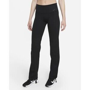 Nike Power Training Pants Women's S Black Straight Leg High Waisted Activewear